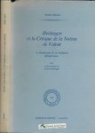 Mongis, Henri - Heidegger et la Critique de la Notion de Valeur: La destruction de la foundation metaphysique