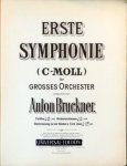 Bruckner, Anton: - [WAB 101] Erste Symphonie (c-Moll) für grosses Orchester. Clavierauszug zu vier Händen v. Ferd. Löwe