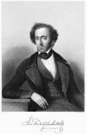 Mendelssohn, Felix: - [Stahlstich] Halbe Figur en face, sitzend
