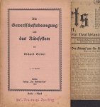 SEIDEL, Richard - Die Gewerkschaftsbewegung und das Rätesystem.