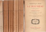 Rousseau, Jean-Jacques - Correspondance générale de J.J. Rousseau collationnée sur les originaux, annotée et commentée par Théophile Dufour. Six volumes.