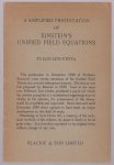 Tullio Levi-Civita - A simplified presentation of Einstein's unified field equations Tullio Levi-Civita - A simplified presentation of Einstein's unified field equations