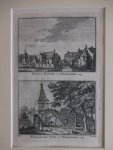's-Heerenberg. - Kerk en Kasteel te 's Heerenberg, 1743/ Zeddamsche Poort te 's Heerenberg, 1743.