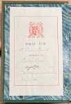 Motley, J. - Prize form, 1904, Middlesbrough | The Rise of the Dutch Republic: a history. By John Lothrop Motley. A New Edition. Complete in one volume. London, George Routledge and Sons, limited, Broadway, Ludgate Hill, 1904, 930 pp.