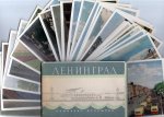 LENINGRAD - POSTCARDS - Set of 25 coloured postcards of Leningrad - USSR - in folding wrapper.