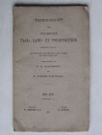 Albrecht, J.E. & D.Gerth van Wijk, redactie - Tijdschrift voor Indische Taal-Land-en Volkenkunde, deel XXVIII, 1892, afl 1