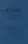 SCHUUR, Koos - De 7 vloeken. Poëtisch pamflet.