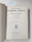 Cabrol, Fernand und Henri Leclercq (Hrsg.): - Dictionnaire d'archéologie chrétienne et de liturgie. Halbband 11.2 :