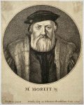 Wenzel Hollar (1607-1677) after Hans Holbein the Younger (1497/98-1543) - Antique print, etching | Portrait of Mr. Morett: Charles de Solier de Morette, published 1647, 1 p.