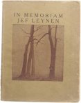 Vrienden van de dichter - In Memoriam Jef Leynen 1880 - 1936