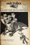 TOONDER, Marten, Hans KRESSE, Henk KABOS e.v.a. - Metro. Elf nummers in één boekband: 2e jg. no. 24 (2 februari 1946) tot en met 3e jg. no. 4, het laatste nummer (29 juni 1946).