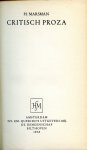Marsman, H. - Critisch Proza