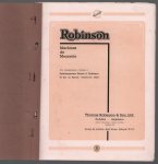 n.n - (BEDRIJF CATALOGUS - TRADE CATALOGUE) Robinson - Machines de Meunerie