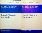 Best, Simon T. [editor] - Correlation. Journal of Research into Astrology. Vol. 1, No. 1 and 2. 1981