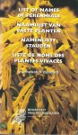 Hoffman, M.H.A. & H.J. van de Laar & P.C. de Jong & Fred Geers & G. Fortgens - Naamlijst van vaste planten = List of names of names of perennials  - international standard