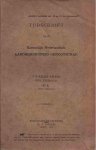 IJzerman, J.W. & H.F.R. Hubrecht, C. Rehbock (red). - Tijdschrift van het Koninklijk Nederlandsch Aardrijkskundig Genootschap. Tweede Serie Deel XXXII, N6, 1extra aflevering