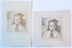 Laurent Verwey van Udenhout (1884-1913) - [Modern prints, etching] Portrait of a young girl (portret van jong meisje met stropdas), published before 1913.
