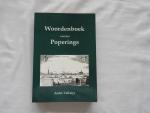 André Vallaeys A. - Woordenboek van het Poperings - met inlegblad '' Spelling van het Poperings ''