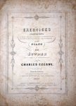 Czerny, Carl: - Exercices journaliers composés expressément pour obtenir une brillante exécution atteindre et conserver le plus haut dégré de perfection sur le piano en 44 études. Op: 337. Nouvelle édition
