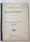 Rheinschiffs-Register-Verband (Hrsg.): - Statistischer Auszug aus dem Rheinschiffs-Register : 15. Ausgabe :