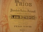 Beethoven; Ludwig von (1770 – 1827) - Trios fur Pianoforte; Violine und Violoncello - Band I; Trio I t/m. IX; voor de violoncello; (herausgegeben von Fred. David)