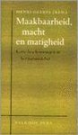 Geerts - MAAKBAARHEID, MACHT EN MATIGHEID