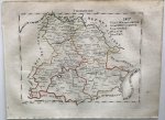 Schlieben, Wilhelm Ernst August von - Frankreich Dep 62. Tarn  63. Garonne  64. Arriège  68. Tarn  Originele lithografie