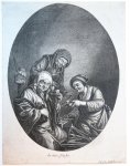 Suyderhoef, Jonas (ca. 1613-1686) after Ostade, Adriaen van (1610-1685) - The three crones or the Dutch fates.