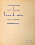Lunssens, Martin: - Hymne du matin. Poésie de Lamartine