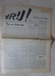 Partij van de Vrijheid - VRIJ!  Weekblad van De Partij van de Vrijheid. N0. 101 - 3 mei 1946