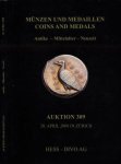 Hess Divo AG. - Münzen und Medaillen / Coins and Medals. Antike - Middelalter - Neuzeit. Auktion 309, 28 april 2008 in Zürich.