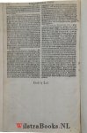 Calvijn, Johannes - Harmonia, Dat is, Een t'Samens-Stemminghe ghemaeckt wt de Drie Evangelisten, namelick, Mattheo, Marco, ende Luca, Met de Wtlegginghe van Jan Calvijn. Overgheset uyt den Latijnsche, by Gerardus Gallinaceus. Hier by zijn ghevoecht de Handelinghe...