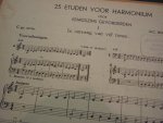 Bonset; Jac. - 25 Etuden voor Harmonium voor gevorderden; Opus 197