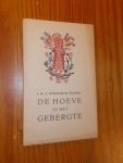 WERUMEUS BUNING, J.W.F., - De hoeve in het gebergte. Een kerstverhaal.
