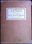  - Genius.  Zeitschrift für werdende und alte Kunst. Erstes Buch 1919