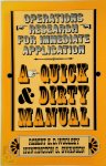 Robert E. D. Woolsey ,  Huntington S. Swanson - Operations Research for Immediate Application A Quick and Dirty Manual