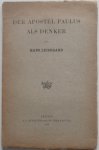 Leisegang Hans - Der Apostel Paulus als Denker Leisegang Hans - Der Apostel Paulus als Denker
