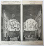 Jan Caspar Philips (1680/1700-1775) - [Antique prints, etching and engraving] Illumination for the coronation of the Grand Duke of Tuscany, published 1745-1747.