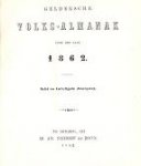 - Geldersche volks-almanak voor het jaar 1862