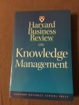  - Harvard Business Review on Knowledge Management