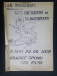 Pamflet - Anti-militarisme en soldatenverzet, Pamflet Bond voor Dienstplichtigen Pamflet - Anti-militarisme en soldatenverzet, Pamflet Bond voor Dienstplichtigen