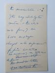 John F. Kennedy - Handgeschreven notities, gedeeltelijke manuscript proef, 1 pagina