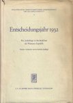 Mosse, werner, E. - Entscheidungsjahr 1932, Zur Judenfrage in der Endphase der Weimarer Republik