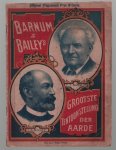 Barnum  en Baileys - Officieel programma van Barnum & Bailey's: grootste tentoonstelling der aarde, 1901.