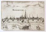 Lodovico Guicciardini (1521-1589) - [Antique print, engraving] Ruermonde (Roermond), published ca. 1617.