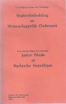 COLL - Strafrechtsbedeling en Wetenschappelijk Onderzoek