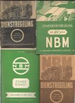NBM - Nederlandsche Buurtspoorweg Maatschappij-Zeist - NBM Dienstregeling - ingaande 3 Februari 1947. + ingaande 27 Oct. 1947. + Zomerdienstregeling - ingaande 20 Mei 1951. + Zomerdienst - ingaande 18 Mei 1952. [4 x].