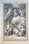 Bernard Picart (1673-1733) after Hyacinthe Rigaud (1659-1743) - Antique title page | OEUVRES DIVERSES DE MR BERNARD DE FONTENELLE, published 1728, 1 p.