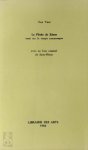 Guy Vaes, Saint-Rémy - La flèche de Zénon [E.O. - 30 numb. copies on Hollande] essai sur le temps romanesque avec un bois original de Saint-Rémy