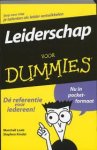 Loeb, Marshall, Stephen Kindel - Leiderschap voor Dummies Loeb, Marshall, Stephen Kindel - Leiderschap voor Dummies